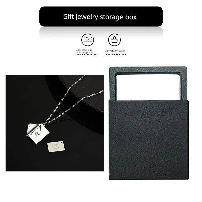 Mangley Is Bored Wearing a Secret! With Magnetic Force Can Open a Letter! Necklace - Lacatang Shop