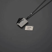 Mangley Is Bored Wearing a Secret! With Magnetic Force Can Open a Letter! Necklace - Lacatang Shop