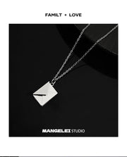 Mangley Is Bored Wearing a Secret! With Magnetic Force Can Open a Letter! Necklace - Lacatang Shop