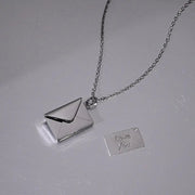 Mangley Is Bored Wearing a Secret! With Magnetic Force Can Open a Letter! Necklace - Lacatang Shop