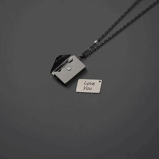 Mangley Is Bored Wearing a Secret! With Magnetic Force Can Open a Letter! Necklace - Lacatang Shop