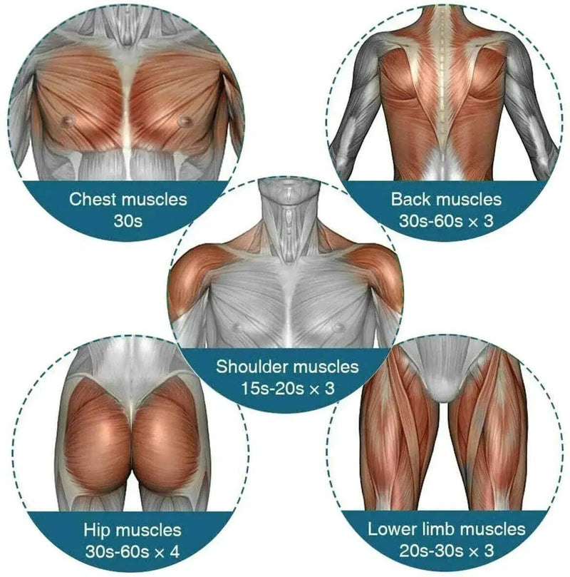 Massage Gun Percussion Massager Deep Tissue Muscle Vibrating Relaxing + 4 Heads - Lacatang Shop