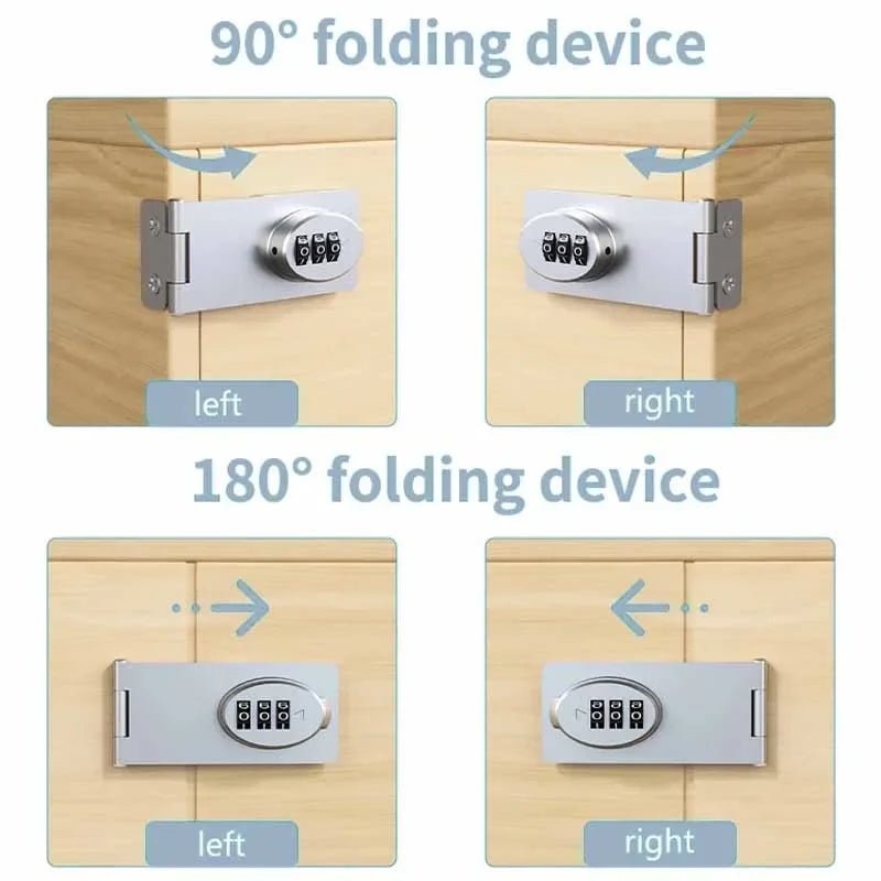 Mechanical Password Locks Home Multifunctional Child Safety Protection Lock for Drawer Cabinets Drawer Combination Lock - Lacatang Shop