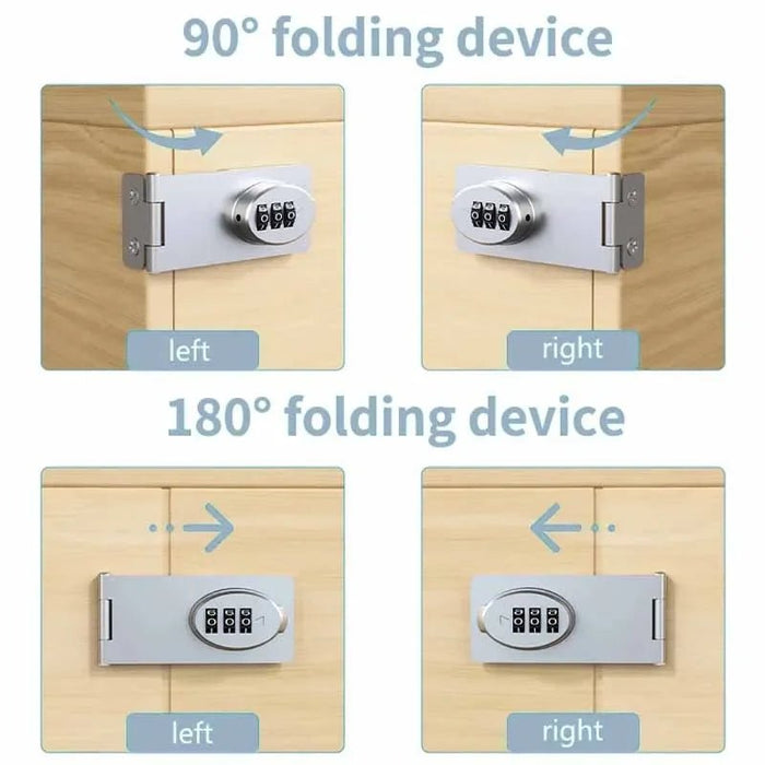 Mechanical Password Locks Home Multifunctional Child Safety Protection Lock for Drawer Cabinets Drawer Combination Lock - Lacatang Shop