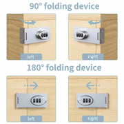 Mechanical Password Locks Home Multifunctional Child Safety Protection Lock for Drawer Cabinets Drawer Combination Lock - Lacatang Shop