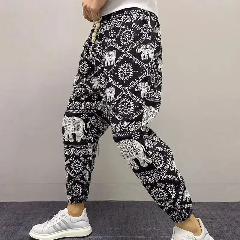 Men's Cargo Pants Men Clothing Baggy Pants Man Men's Cropped Trousers Gym Sport Korean Dongdaemun 2024 Running Joggers Jogging - Lacatang Shop