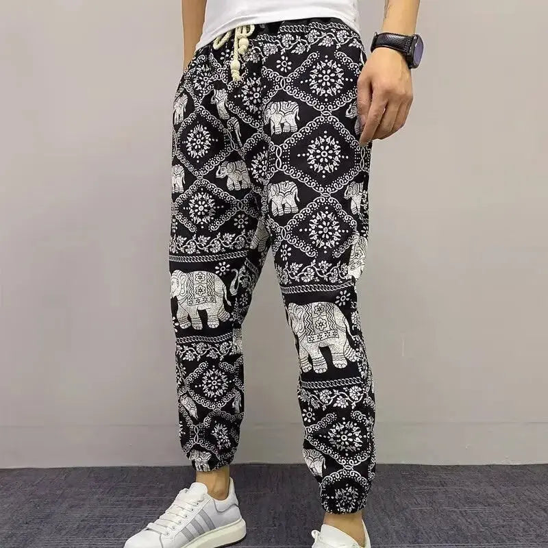 Men's Cargo Pants Men Clothing Baggy Pants Man Men's Cropped Trousers Gym Sport Korean Dongdaemun 2024 Running Joggers Jogging - Lacatang Shop