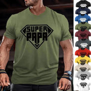 Men's Fitness Running Sports Shirt Casual Breathable Quick Dry Moisture Transferring T-Shirt Gym Workout Running Sportswear - Lacatang Shop