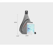 Men's Personal Security Chest Bag Leisure Sports Digital Storage Bag Multifunctional Messenger Bag Mobile Phone handbag - Lacatang Shop