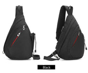 Men's Personal Security Chest Bag Leisure Sports Digital Storage Bag Multifunctional Messenger Bag Mobile Phone handbag - Lacatang Shop