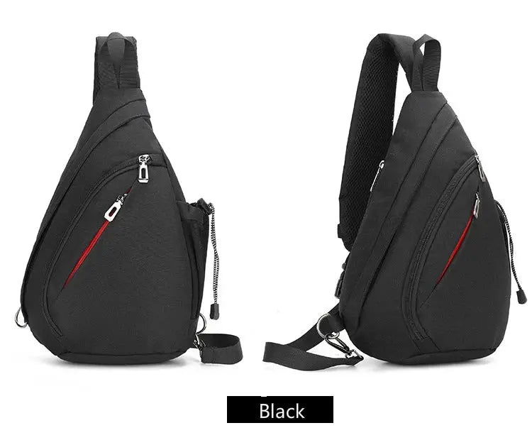 Men's Personal Security Chest Bag Leisure Sports Digital Storage Bag Multifunctional Messenger Bag Mobile Phone handbag - Lacatang Shop