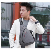 Men's Personal Security Chest Bag Leisure Sports Digital Storage Bag Multifunctional Messenger Bag Mobile Phone handbag - Lacatang Shop
