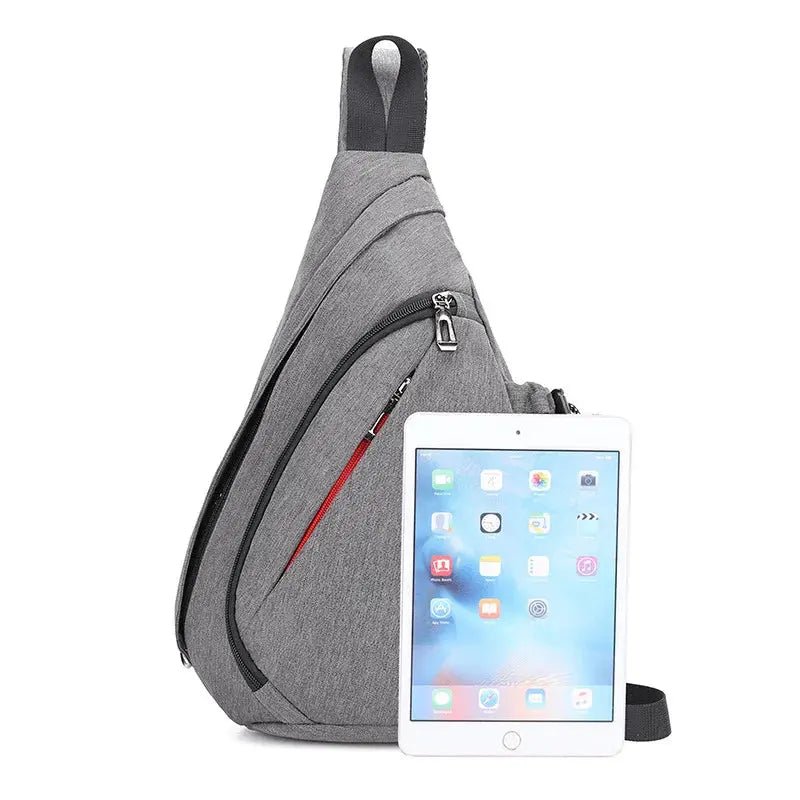 Men's Personal Security Chest Bag Leisure Sports Digital Storage Bag Multifunctional Messenger Bag Mobile Phone handbag - Lacatang Shop