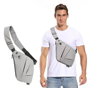 Men's Personal Security Chest Bag Leisure Sports Digital Storage Bag Multifunctional Messenger Bag Mobile Phone handbag - Lacatang Shop