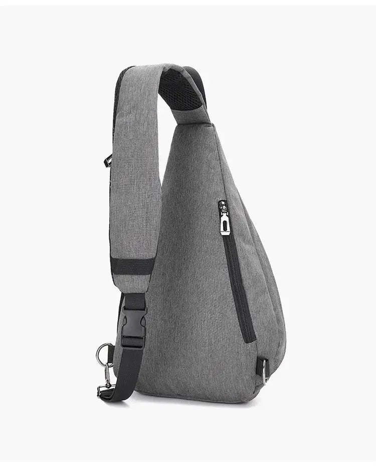 Men's Personal Security Chest Bag Leisure Sports Digital Storage Bag Multifunctional Messenger Bag Mobile Phone handbag - Lacatang Shop
