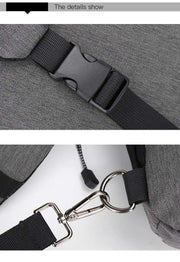 Men's Personal Security Chest Bag Leisure Sports Digital Storage Bag Multifunctional Messenger Bag Mobile Phone handbag - Lacatang Shop