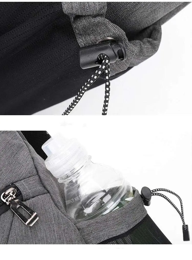 Men's Personal Security Chest Bag Leisure Sports Digital Storage Bag Multifunctional Messenger Bag Mobile Phone handbag - Lacatang Shop