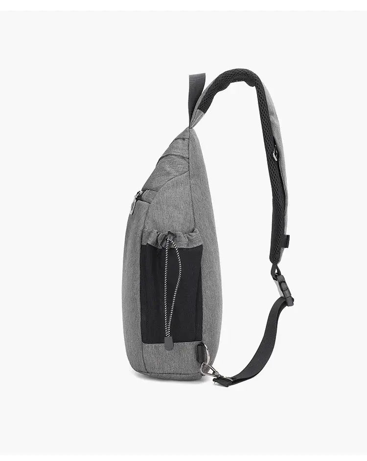 Men's Personal Security Chest Bag Leisure Sports Digital Storage Bag Multifunctional Messenger Bag Mobile Phone handbag - Lacatang Shop