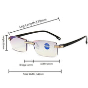 Men's Reading Glasses Smart Glasses With Automatic Adjustment Lens Dimming Glasse Women Anti - blue Light +1.0 - +4.0 Reading Mirror - Lacatang Shop