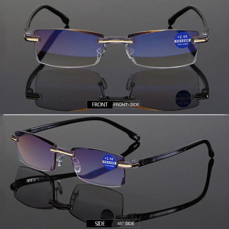 Men's Reading Glasses Smart Glasses With Automatic Adjustment Lens Dimming Glasse Women Anti - blue Light +1.0 - +4.0 Reading Mirror - Lacatang Shop