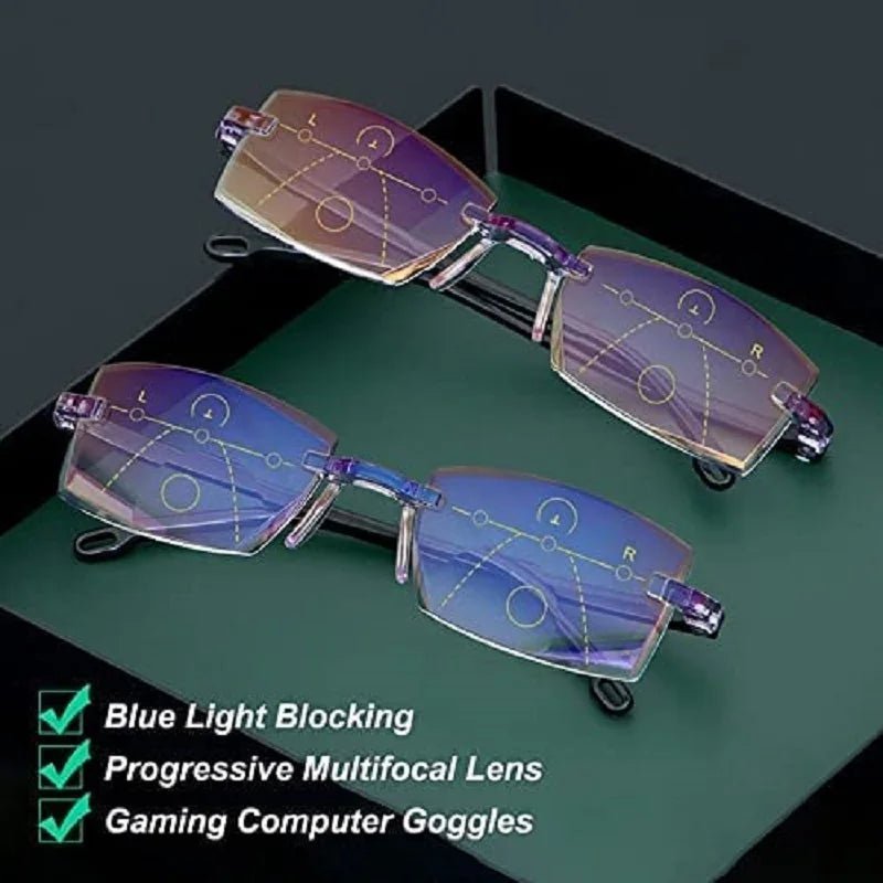 Men's Reading Glasses Smart Glasses With Automatic Adjustment Lens Dimming Glasse Women Anti - blue Light +1.0 - +4.0 Reading Mirror - Lacatang Shop