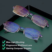 Men's Reading Glasses Smart Glasses With Automatic Adjustment Lens Dimming Glasse Women Anti - blue Light +1.0 - +4.0 Reading Mirror - Lacatang Shop