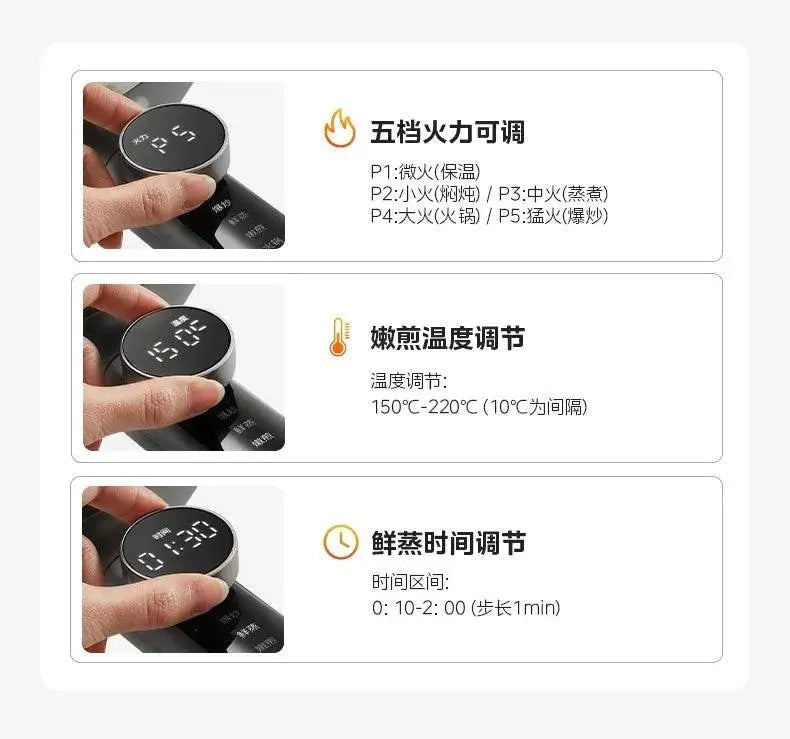 Midea Non - Flower Core Electric Frying Pan For Home Non - Stick Pan Multi - Functional Cooking and Cooking Integrated Large Capacity Electric Hot Pot - Lacatang Shop