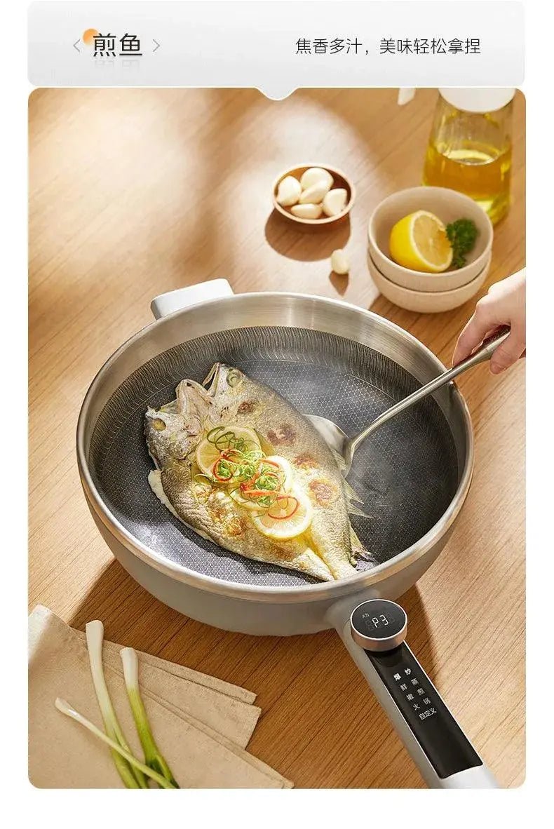 Midea Non - Flower Core Electric Frying Pan For Home Non - Stick Pan Multi - Functional Cooking and Cooking Integrated Large Capacity Electric Hot Pot - Lacatang Shop