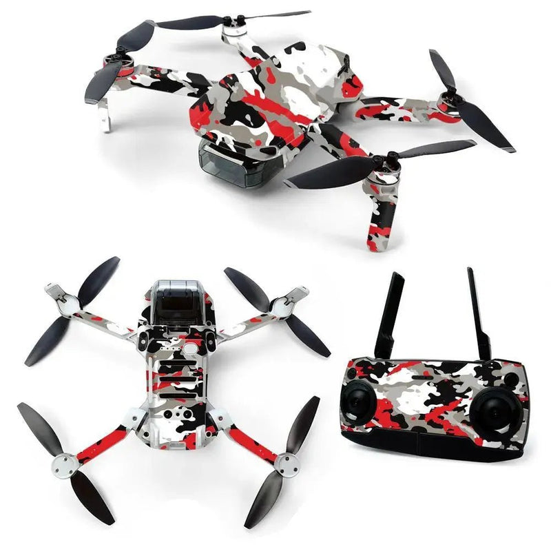 MightySkins DJMAVMIN - Red Camo Skin for DJI Mavic Mini Portable Drone Q - Lacatang Shop