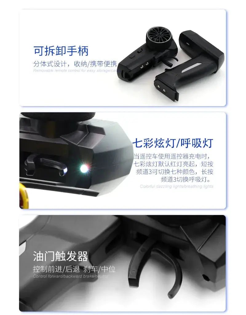 Miniature Turbo Racing 1:76 RC Car - Electric Pully C72 RTR for Desktop Fun - Lacatang Shop