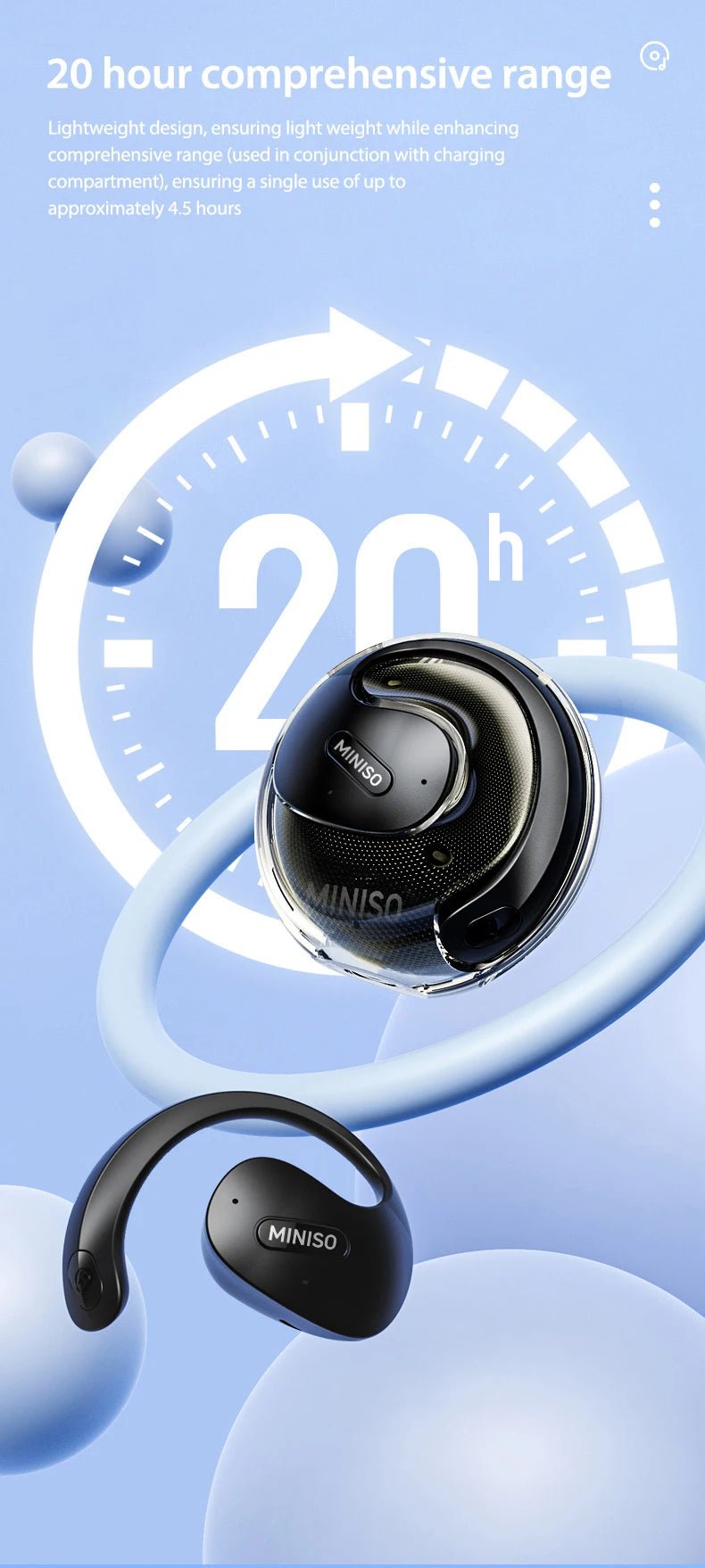 MINISO X15 Pro Bluetooth 5.4 Wireless Earphones - Lacatang Shop