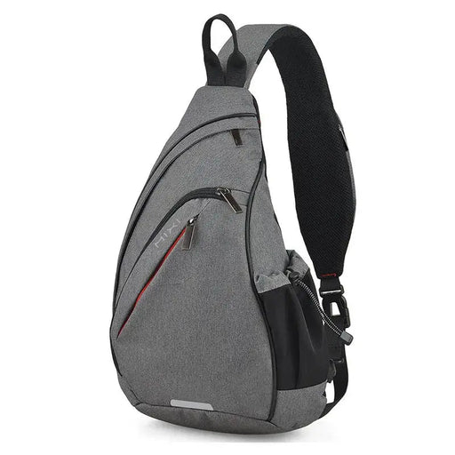 Mixi Fashion Backpack for Men One Shoulder Chest Bag Male Messenger Boys College School Bag Travel Causal Black 17 19 inch - Lacatang Shop