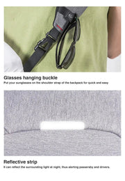 Mixi Men One Shoulder Backpack Women Sling Bag Crossbody USB Boys Cycling Sports Travel Versatile Fashion Bag Student School - Lacatang Shop