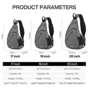 Mixi Men One Shoulder Backpack Women Sling Bag Crossbody USB Boys Cycling Sports Travel Versatile Fashion Bag Student School - Lacatang Shop