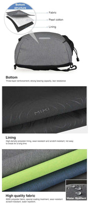 Mixi Men One Shoulder Backpack Women Sling Bag Crossbody USB Boys Cycling Sports Travel Versatile Fashion Student School - Lacatang Shop
