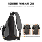 Mixi Men One Shoulder Backpack Women Sling Bag Crossbody USB Boys Cycling Sports Travel Versatile Fashion Student School - Lacatang Shop