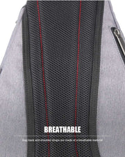 Mixi Men One Shoulder Backpack Women Sling Bag Crossbody USB Boys Cycling Sports Travel Versatile Fashion Student School - Lacatang Shop