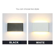 Modern IP65 Waterproof 6W/12W LED Wall Lights Indoor/Outdoor Balcony Decor Up Down Dual - Head Aluminum Wall Lamp Sconce Fixture - Lacatang Shop