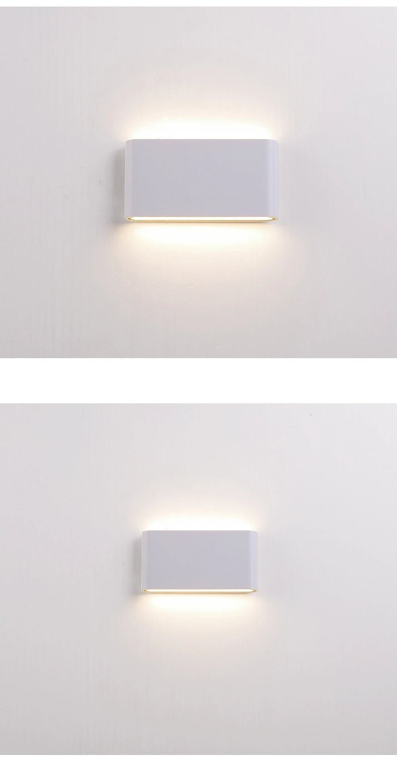 Modern IP65 Waterproof 6W/12W LED Wall Lights Indoor/Outdoor Balcony Decor Up Down Dual - Head Aluminum Wall Lamp Sconce Fixture - Lacatang Shop