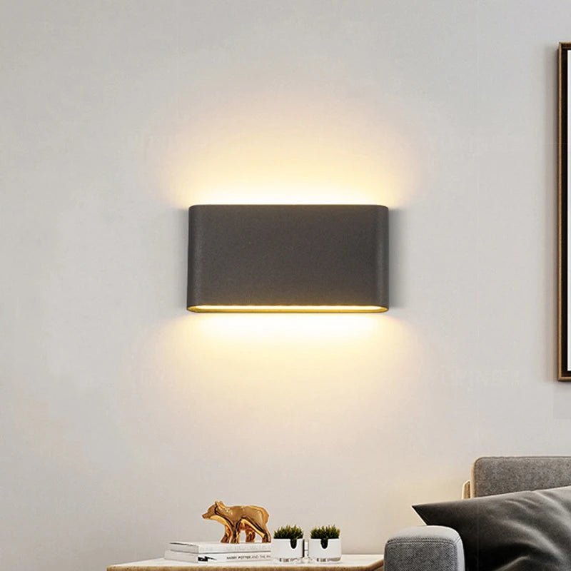 Modern IP65 Waterproof 6W/12W LED Wall Lights Indoor/Outdoor Balcony Decor Up Down Dual - Head Aluminum Wall Lamp Sconce Fixture - Lacatang Shop