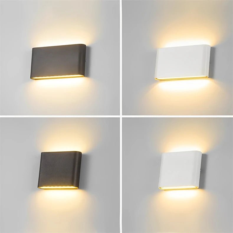 Modern IP65 Waterproof 6W/12W LED Wall Lights Indoor/Outdoor Balcony Decor Up Down Dual - Head Aluminum Wall Lamp Sconce Fixture - Lacatang Shop