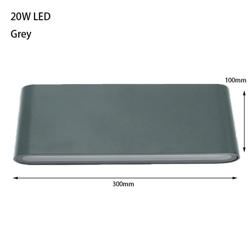 Modern IP65 Waterproof 6W/12W LED Wall Lights Indoor/Outdoor Balcony Decor Up Down Dual - Head Aluminum Wall Lamp Sconce Fixture - Lacatang Shop