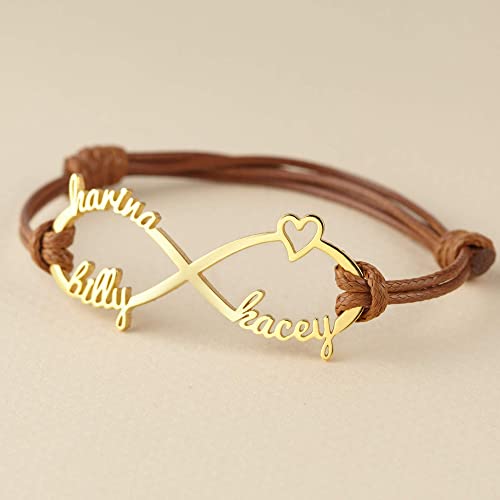 Mom Bracelet with Kids' Names - Infinity Bracelet - Lacatang Shop