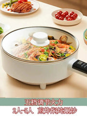 Multi - Functional Electric Frying Pan For Home Flats Pancake Maker Ceramic Glaze Non - Stick Pan All - in - One Pot Small Plug Electric Frying Pan Student - Lacatang Shop