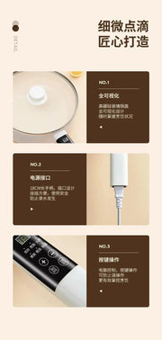 Multi - Functional Electric Frying Pan For Home Flats Pancake Maker Ceramic Glaze Non - Stick Pan All - in - One Pot Small Plug Electric Frying Pan Student - Lacatang Shop