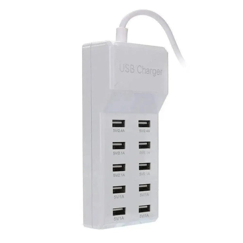 Multi - USB Charger 10 - Port 60W/12A Desktop - Lacatang Shop