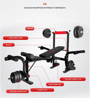 Multifunctional Adjustable Bench Press Rack for Home Gym - Lacatang Shop