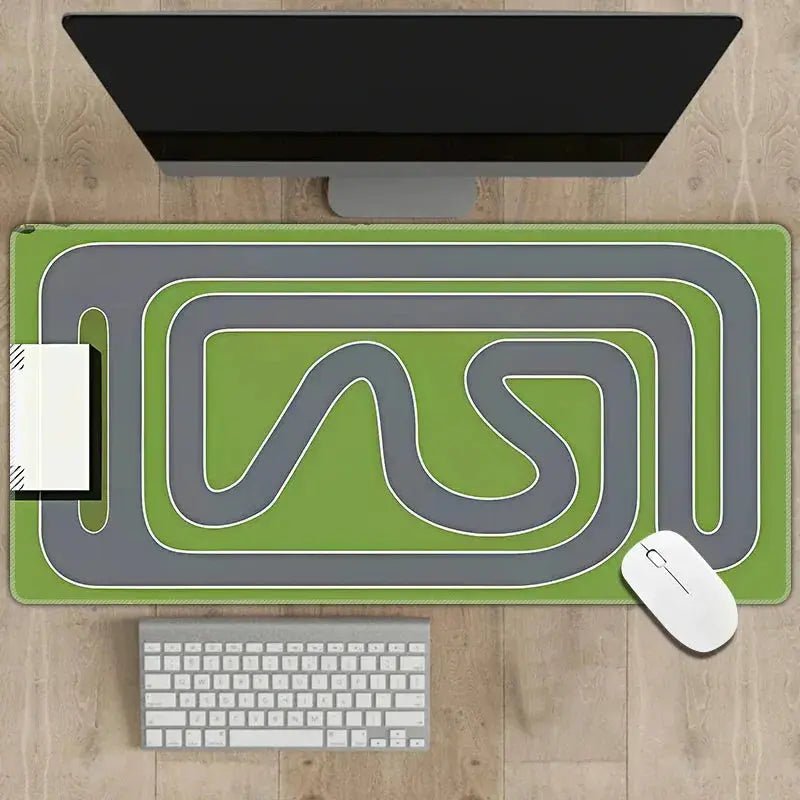 Multipurpose 2mm Thick Rubber Mouse Pad 300x700mm with Non - Slip Traffic Simulation Design for Desk Use - Lacatang Shop