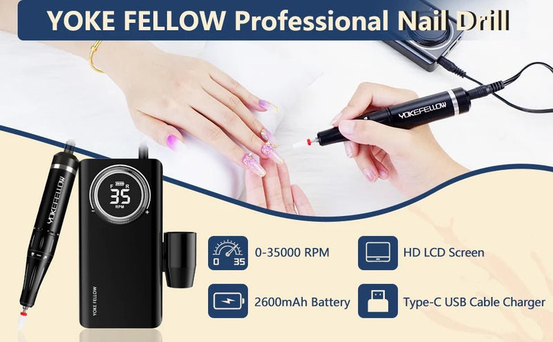 NailSculptor Pro: 40K RPM Rechargeable Drill 2023 - Lacatang Shop