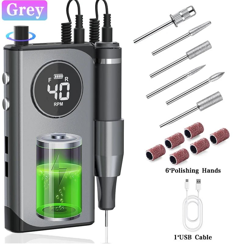 NailSculptor Pro: 40K RPM Rechargeable Drill 2023 - Lacatang Shop